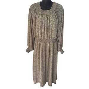 Orange Creek Los Angeles size xl cottage core long sleeve midi dress